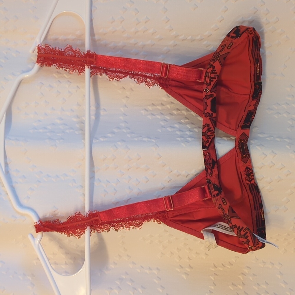 Intimately Free People Tribal Orange Bralette Size Small Like New - Picture 2 of 5